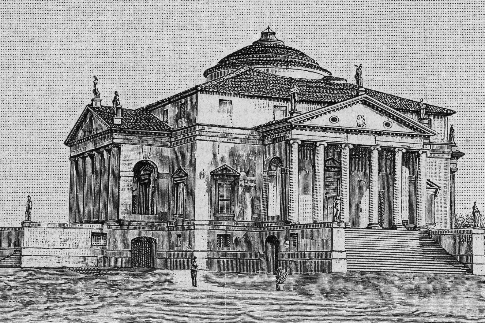 帕拉迪奥别墅 Villa Rotonda（帕拉迪奥设计，约 1567，维琴察）